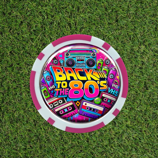 "Back to the 80's" Golf Poker Chip