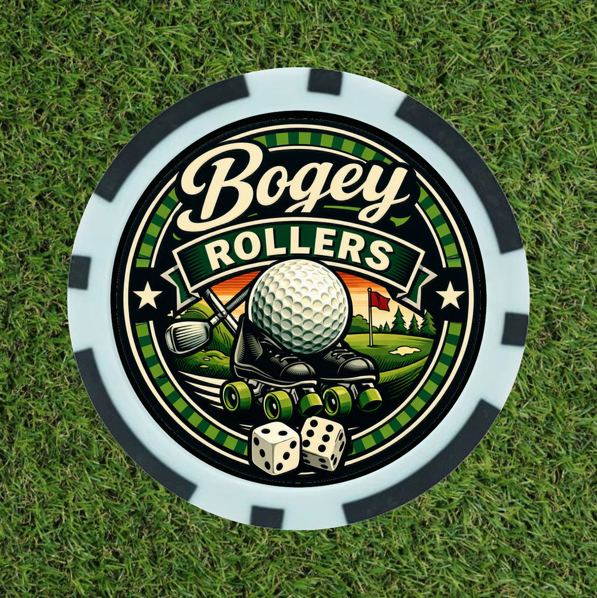 The Bogey Rollers Poker Chip