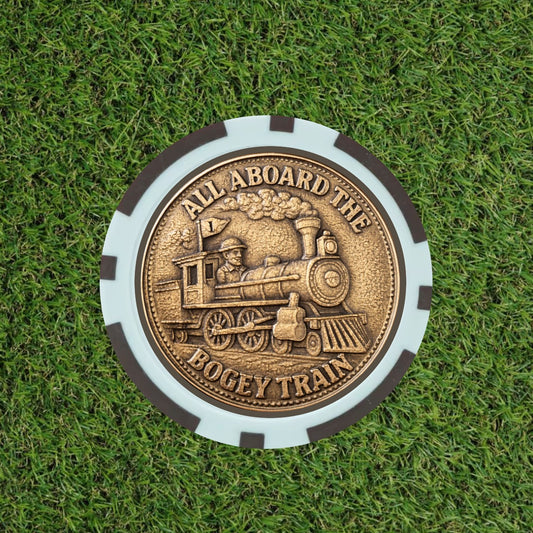The Bogey Train Poker Chip