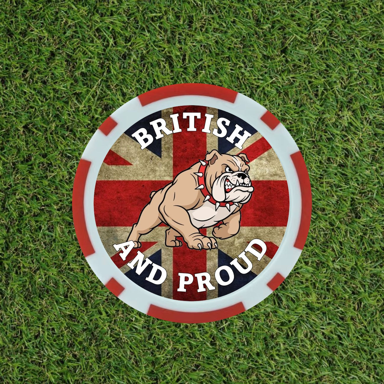 British Bull Dog Poker chips