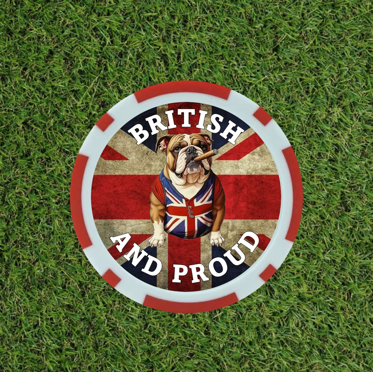 British Bull Dog Poker chips