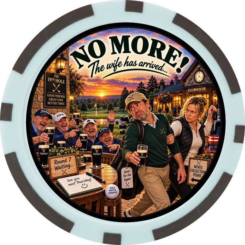 The Golfer's Dilemma™ Decision Chip
ONE MORE? / NO MORE!