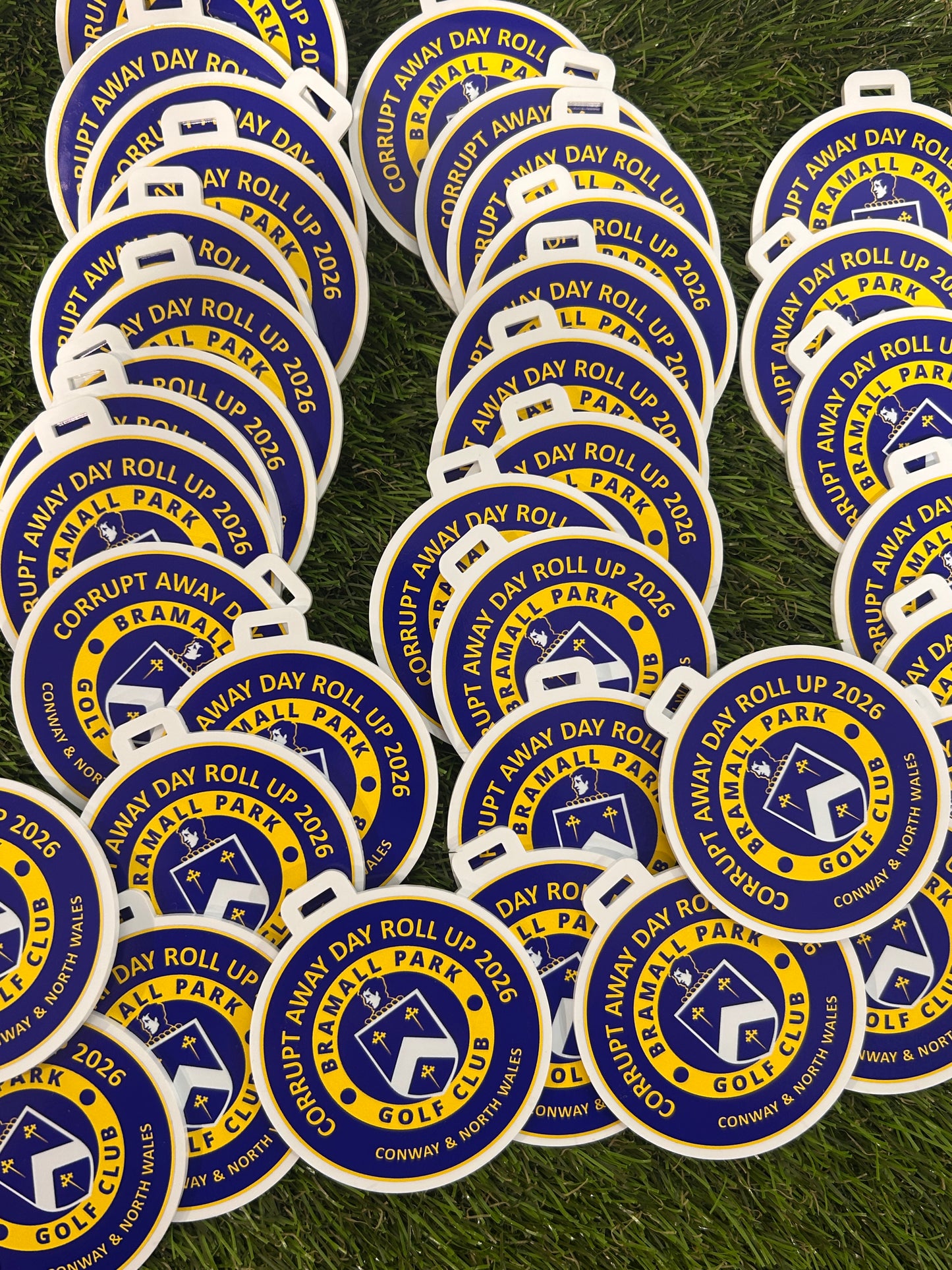 Round Personalised Golf Bag Tags