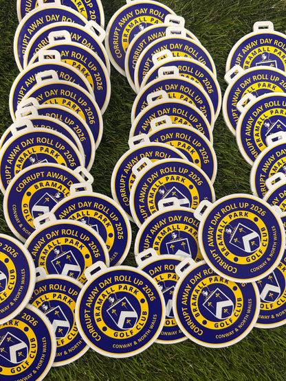 Round Personalised Golf Bag Tags