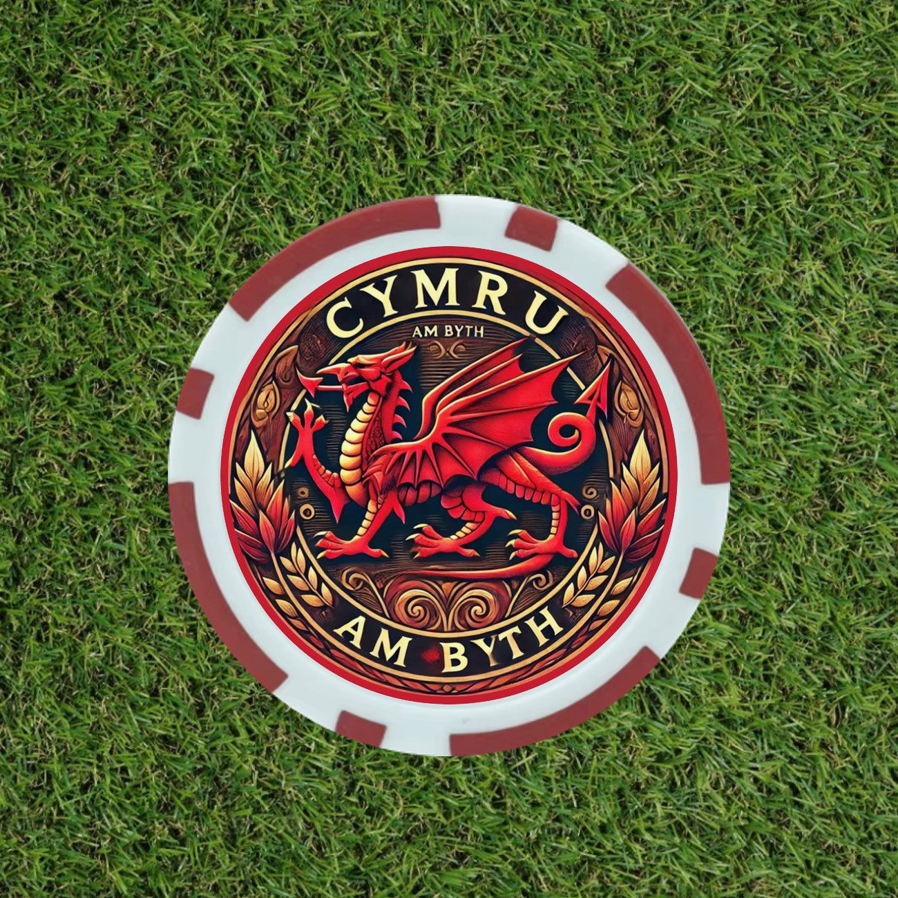 The Cymru Dragon Poker Chip
