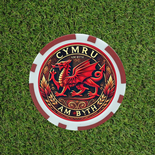 The Cymru Dragon Poker Chip