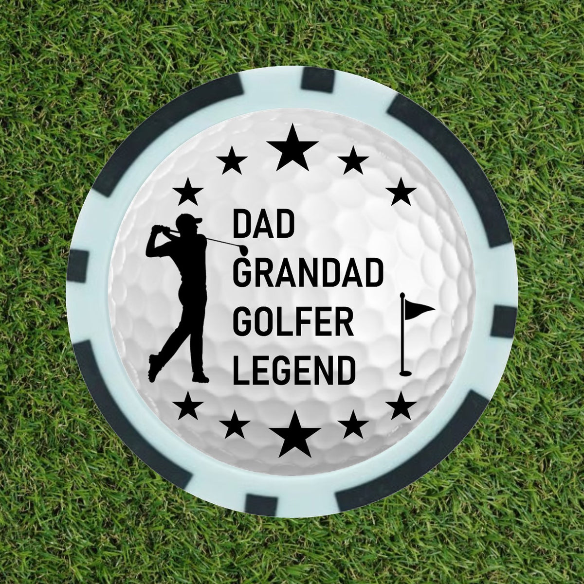 "Legend" Golf Ball Marker Poker Chips