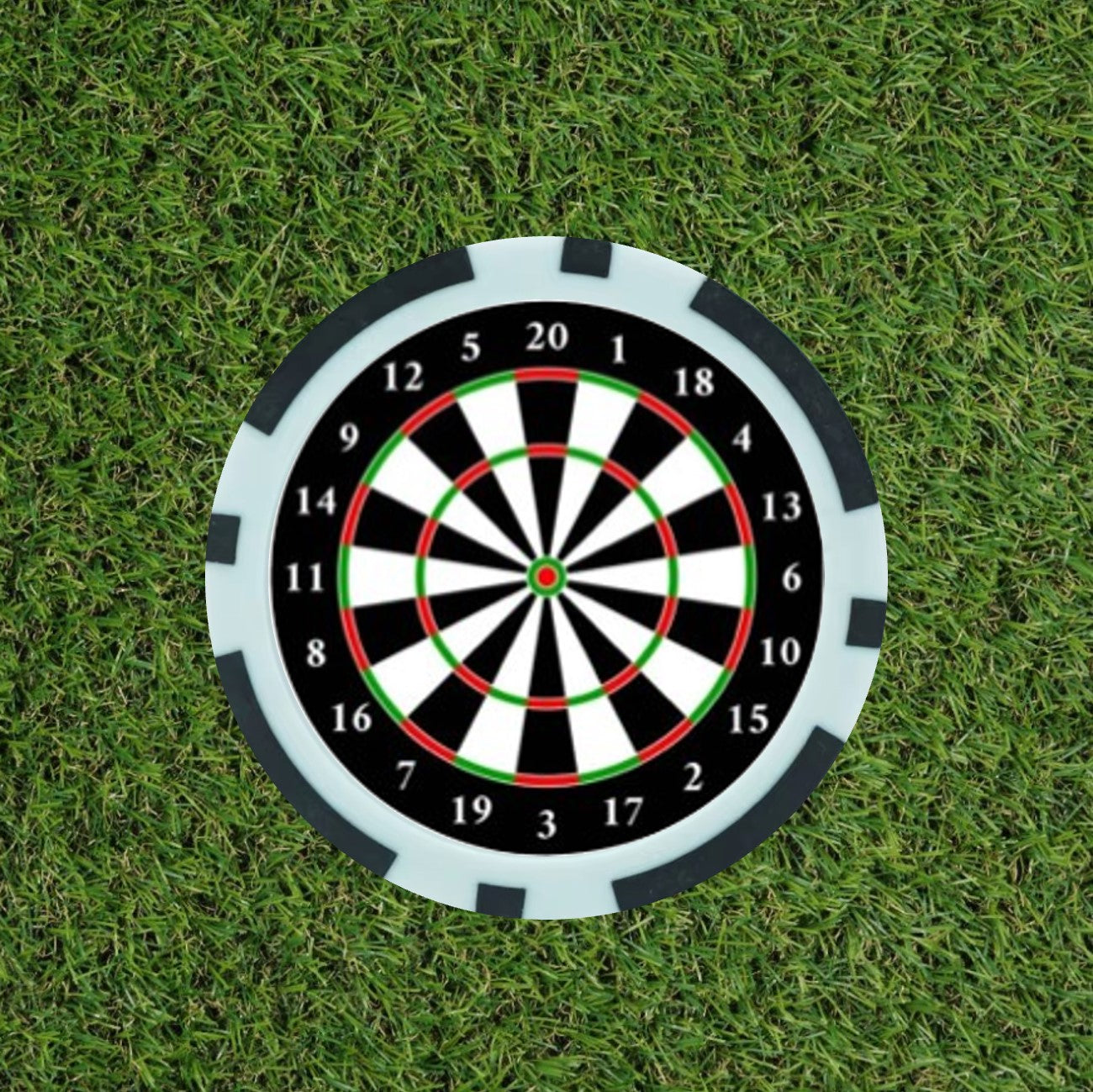 Dartboard Golf  Poker Chip Marker