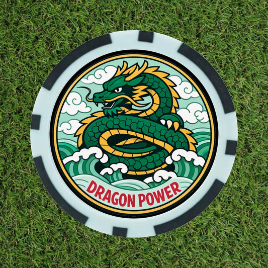 Dragon Power – Premium Poker Chip Golf Ball Marker