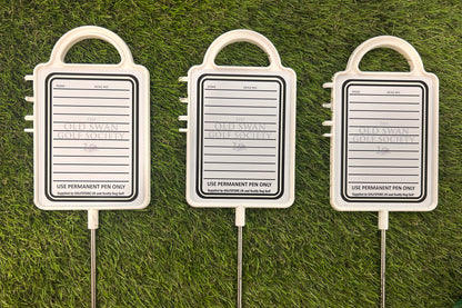 Two Personalised Golf Course Signs