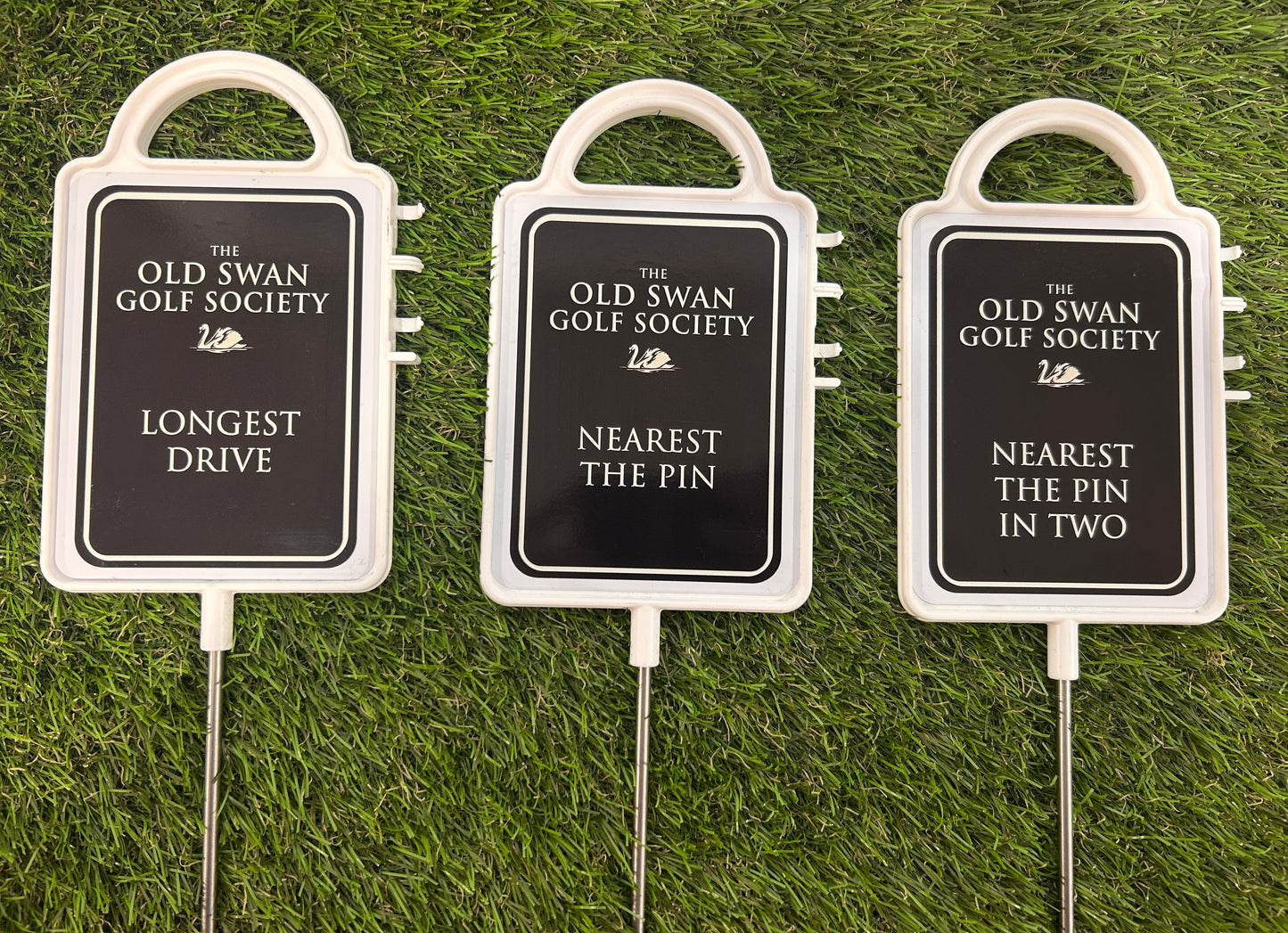 Two Personalised Golf Course Signs