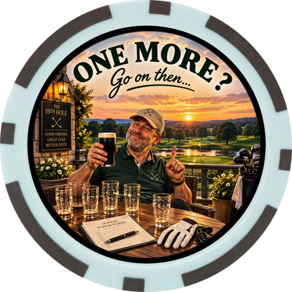The Golfer's Dilemma™ Decision Chip
ONE MORE? / NO MORE!