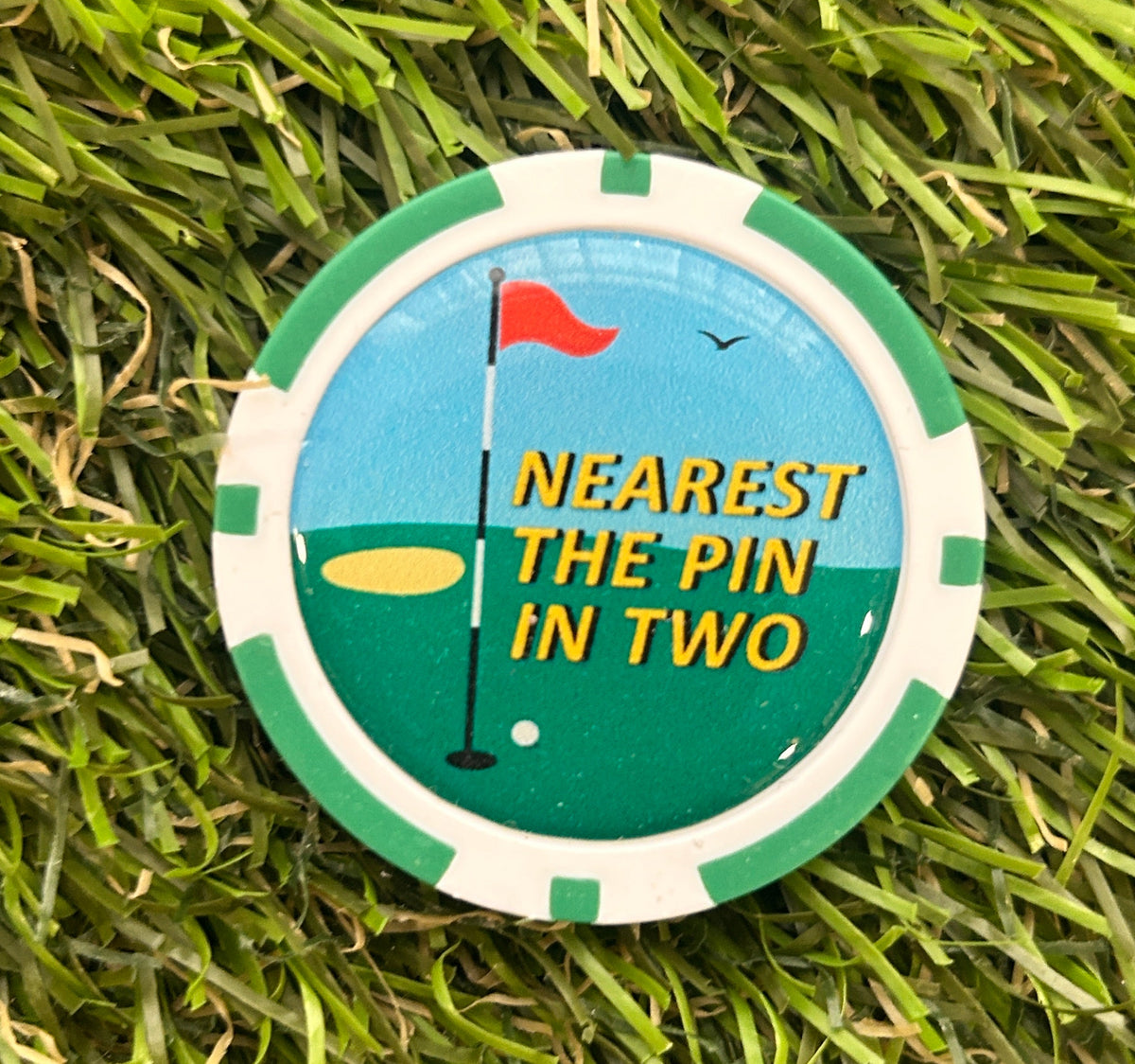 Golf Course Winning Poker Chips
