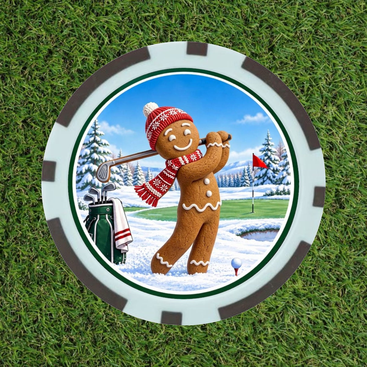 Santa & His Helpers Christmas Golf Poker Chip Bundle (5-Variants)