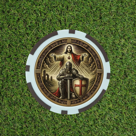 Knight Templar with Jesus Poker Chip