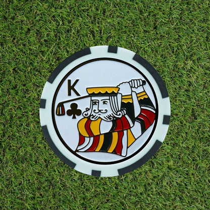 King And Queen of Clubs Poker Chips