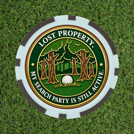 Lost Property Funny Golf Ball Marker - Premium Poker Chip Marker