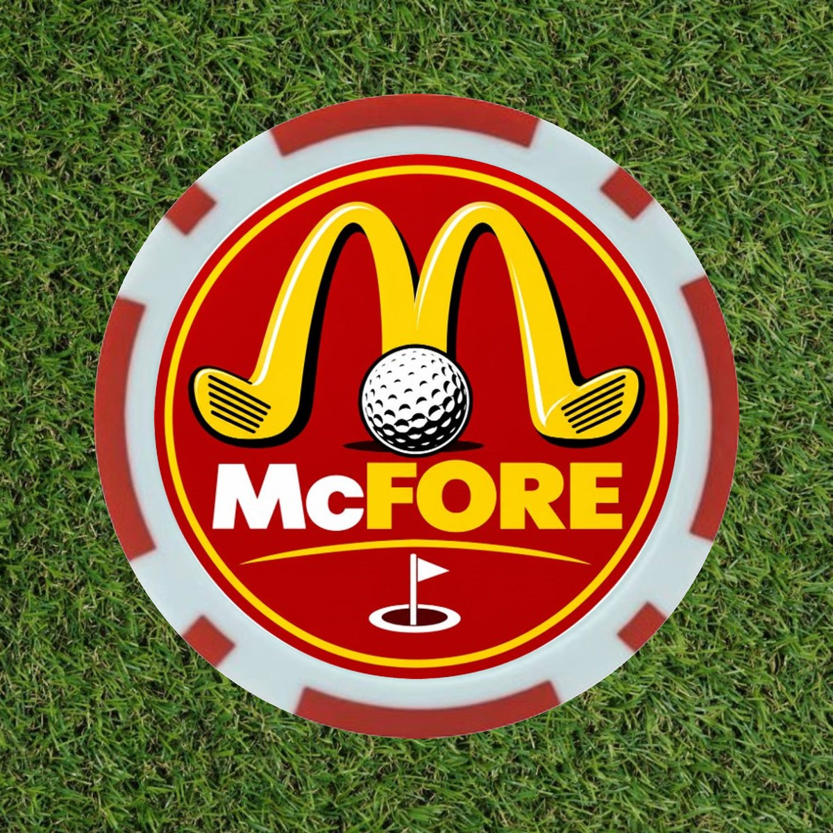 McFORE Premium Poker Chip Golf Ball Marker