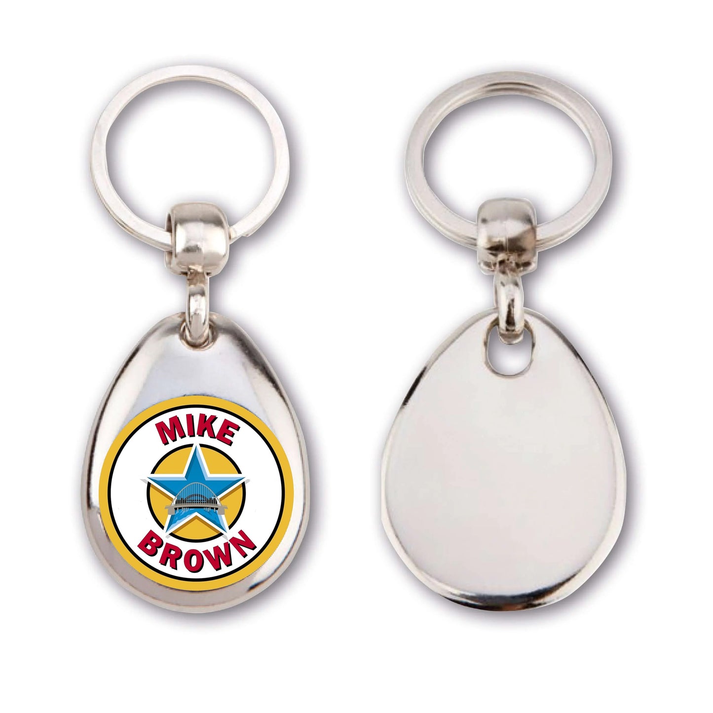 Personlaised Iconic Geordie Design Key Ring