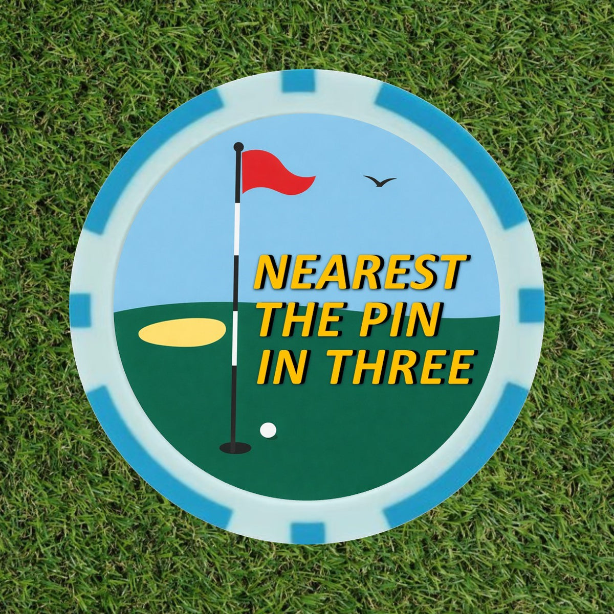 Golf Course Winning Poker Chips