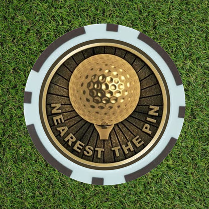 Premium Brass-Style Golf Competition Winning Poker Chips (Pick 'N' Mix)