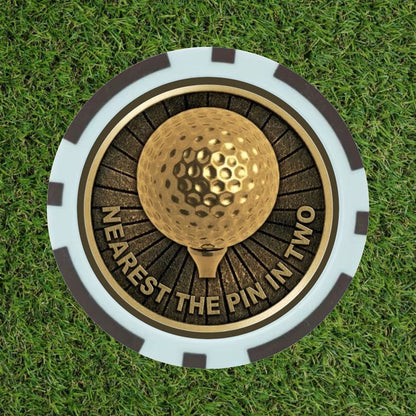 Premium Brass-Style Golf Competition Winning Poker Chips (Pick 'N' Mix)