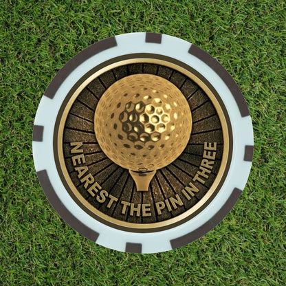 Premium Brass-Style Golf Competition Winning Poker Chips (Pick 'N' Mix)