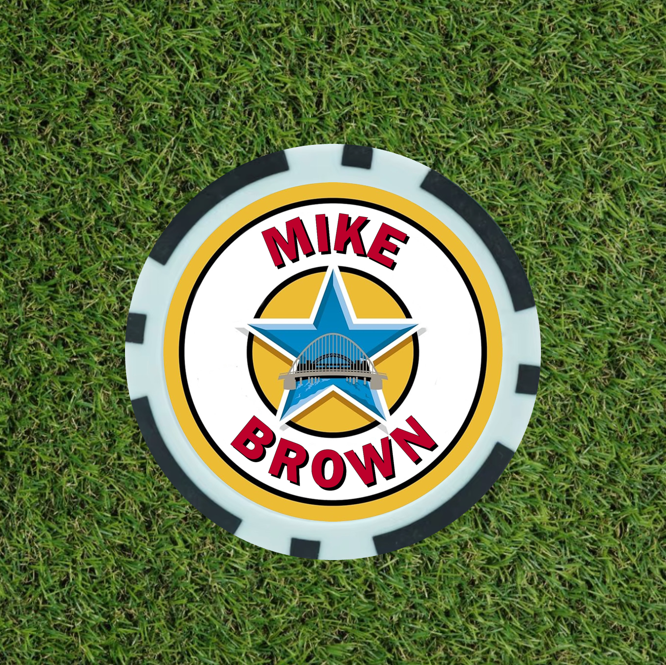 Personalised Newcastle Fan Poker Chip