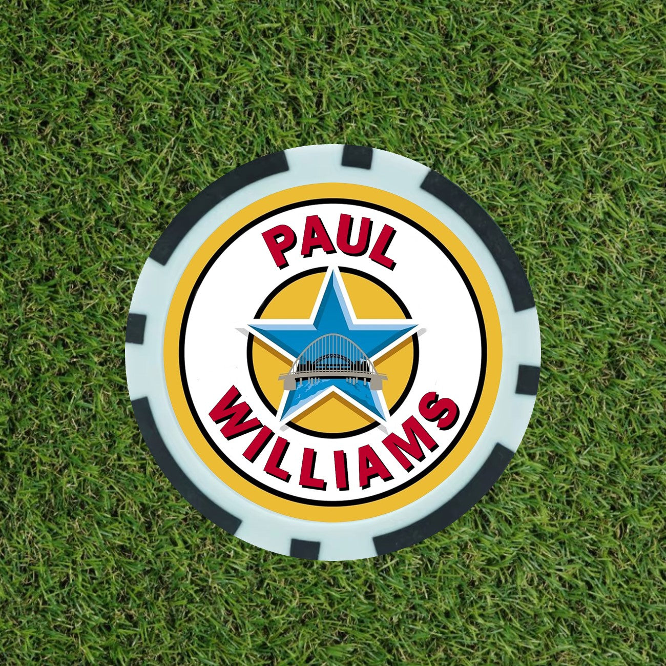 Personalised Newcastle Fan Poker Chip
