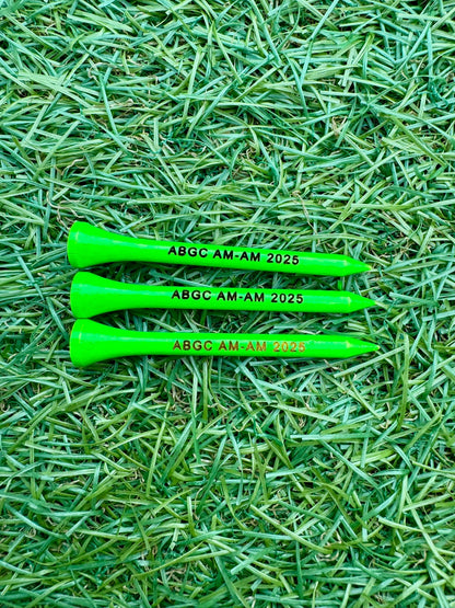 Engraved 70mm Bamboo Golf Tees