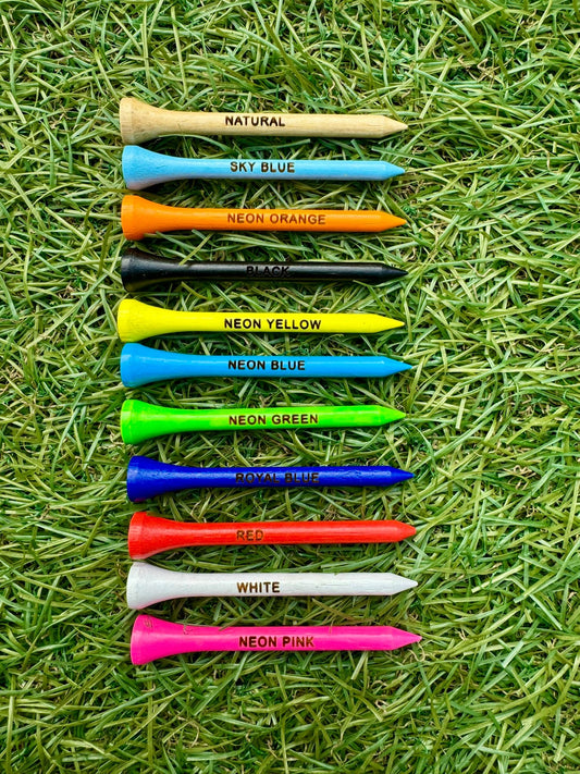 Engraved 70mm Bamboo Golf Tees