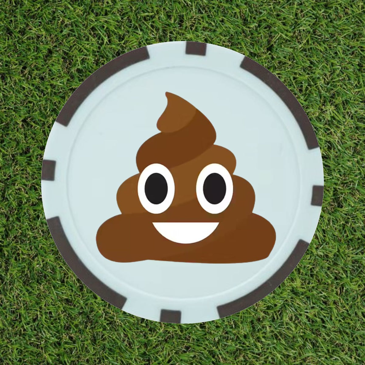 The Poo Emoji Funny Golf Poker Chip Ball Marker