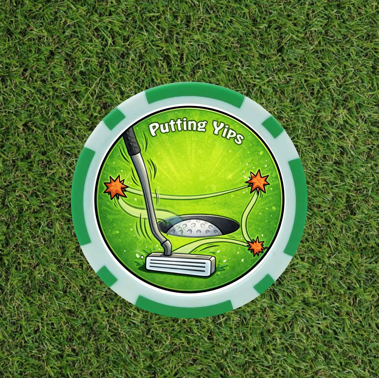 The Pick 'n Mix Vegas Poker Chip golf set - the 1st of its kind. Pick the chips you want