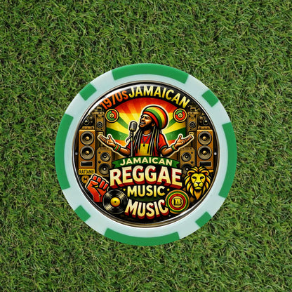 Reggae Music Golf Poker Chip