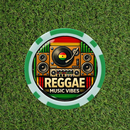 Reggae Music Golf Poker Chip