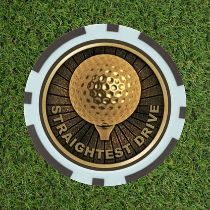 Premium Brass-Style Golf Competition Winning Poker Chips (Pick 'N' Mix)