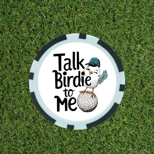 Talk birdie To Me   - Golf Poker Chip - Funny