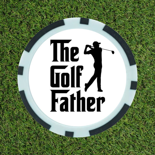 The Golf Father – Premium Poker Chip Golf Ball Marker