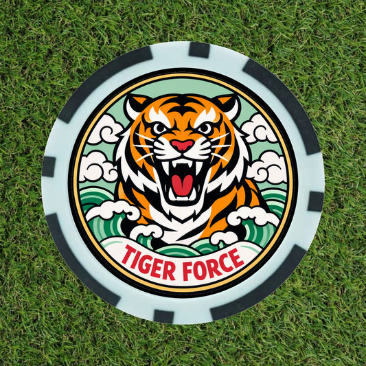Tiger Golf Poker Chip - Tiger Force Novelty Golf Gift