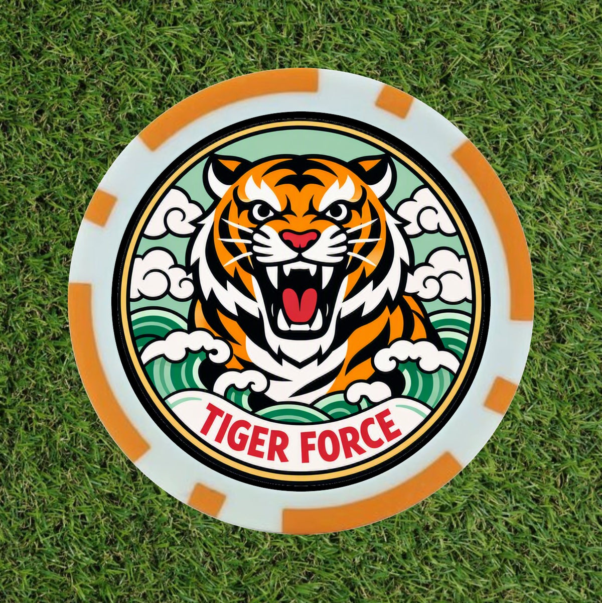 Tiger Golf Poker Chip - Tiger Force Novelty Golf Gift