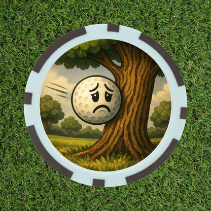 Custom Golf Poker Chips (3-Putt, Lost Ball, Out of Bounds, Tree Hit, Water Hazard)