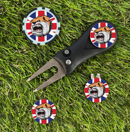 The British Bulldog "Fairway Ferocity" Complete Golf Repair & Marker Bundle