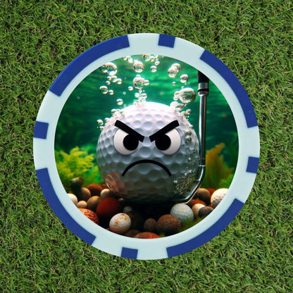 Custom Golf Poker Chips (3-Putt, Lost Ball, Out of Bounds, Tree Hit, Water Hazard)