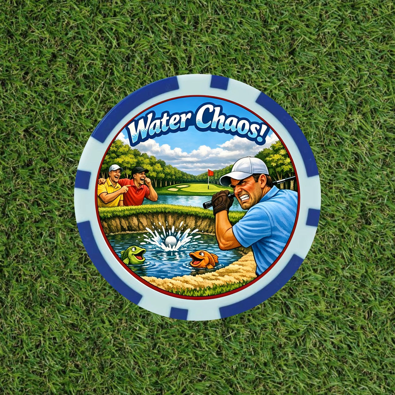 The Pick 'n Mix Vegas Poker Chip golf set - the 1st of its kind. Pick the chips you want