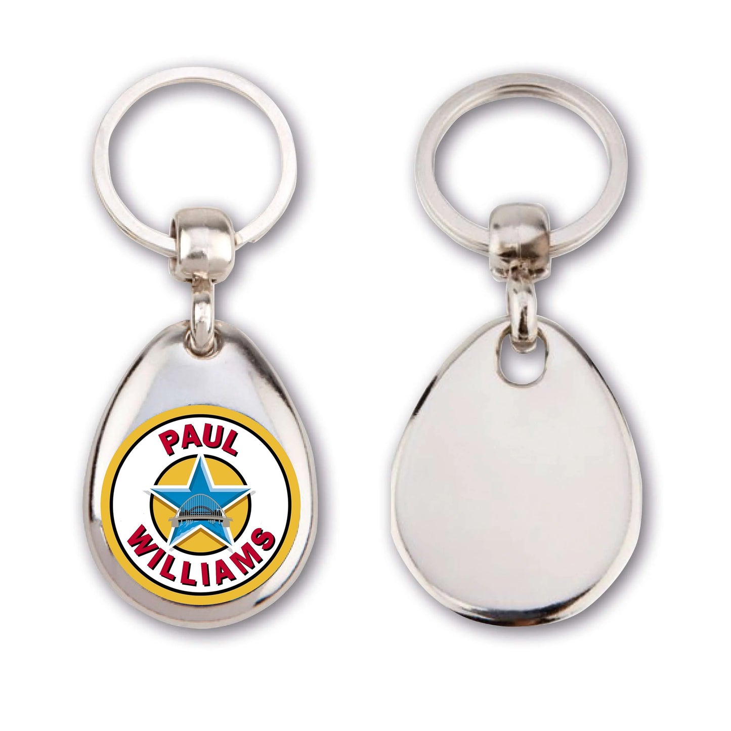 Personlaised Iconic Geordie Design Key Ring